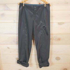 Columbia Women's Size 8 Pants Omni Shield Gray Roll-Snap Cuff Zip Pocket